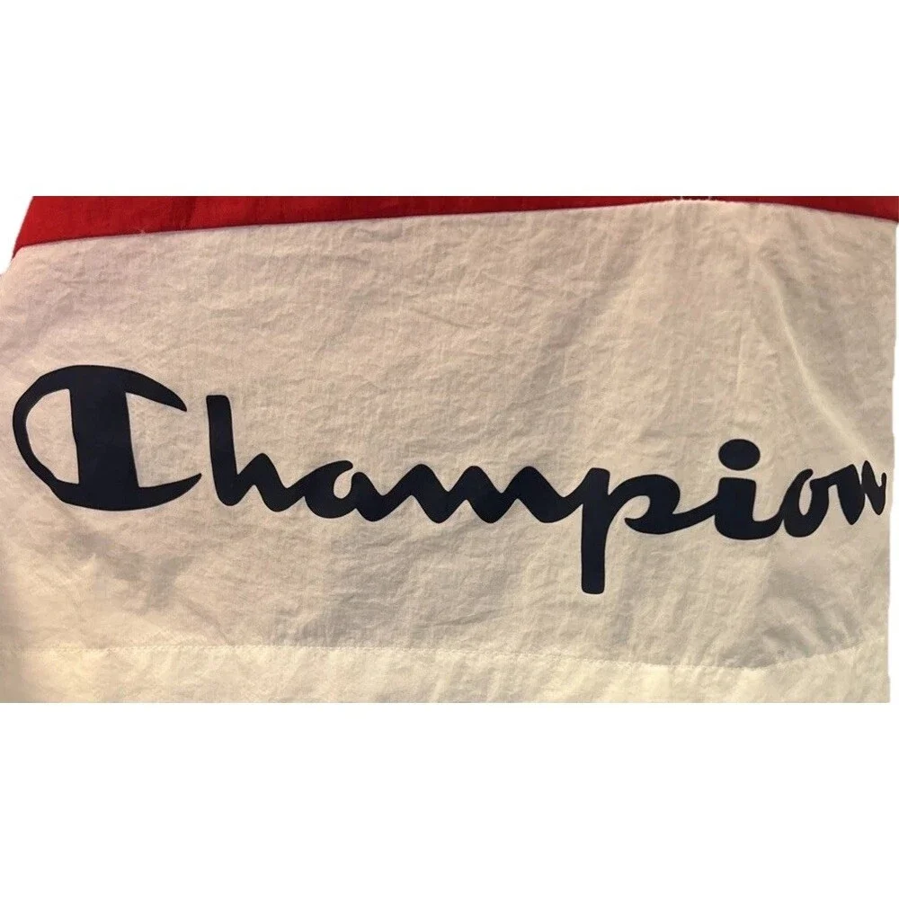 New Champion Swim Shorts Men Large Red White Blue 8